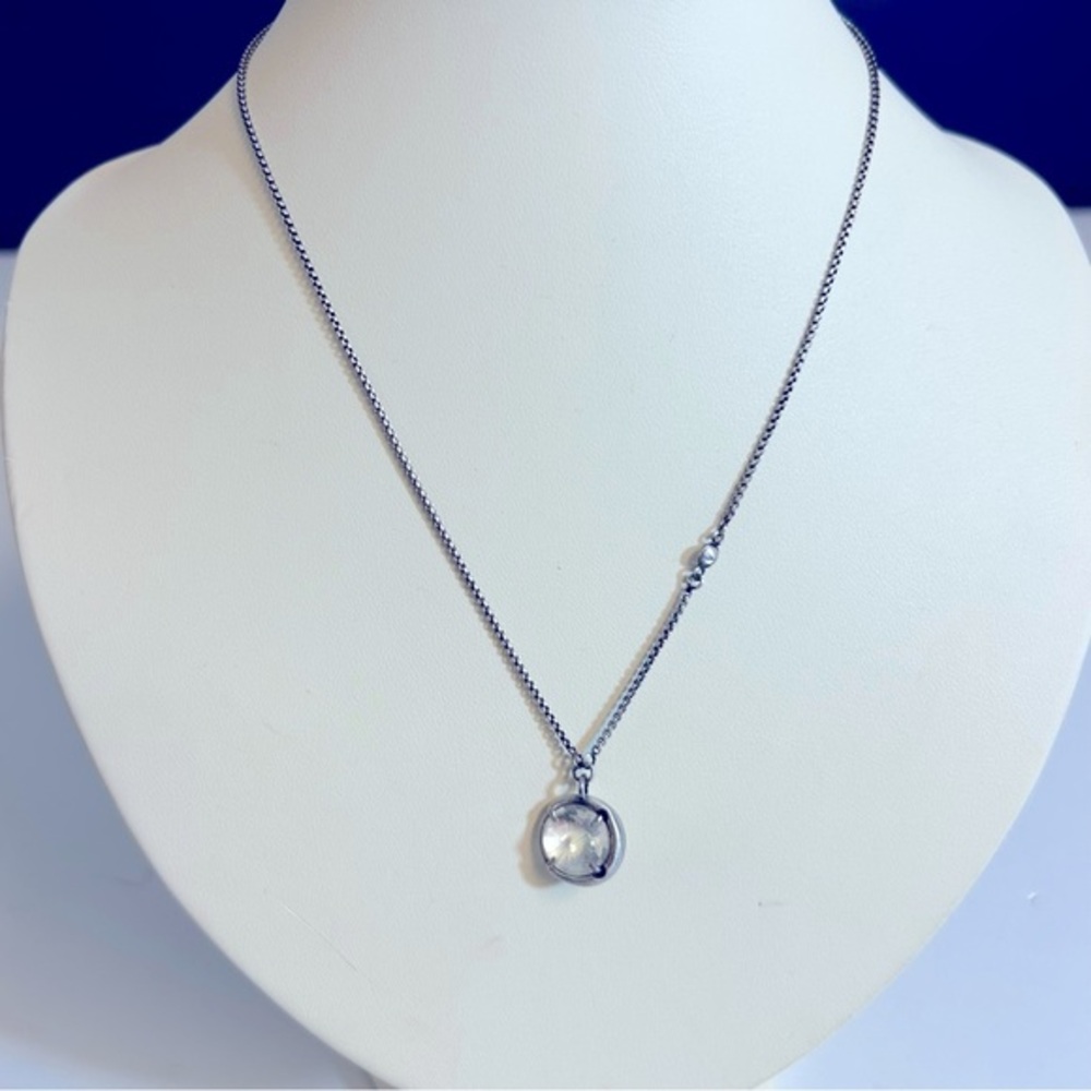 Kendra Scott Quinn Antique Silver Necklace‎